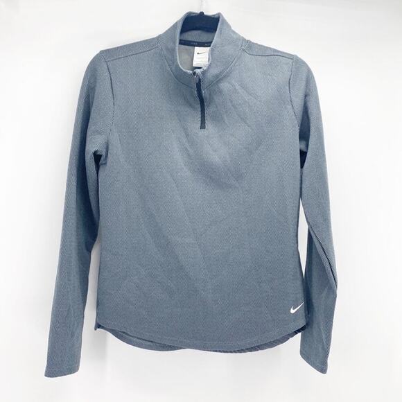 Nike  grey black chevron pullover hi Lo workout running hiking - Picture 1 of 8
